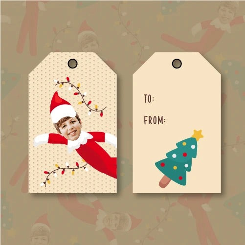 Shelfie Elfie Gift Tags