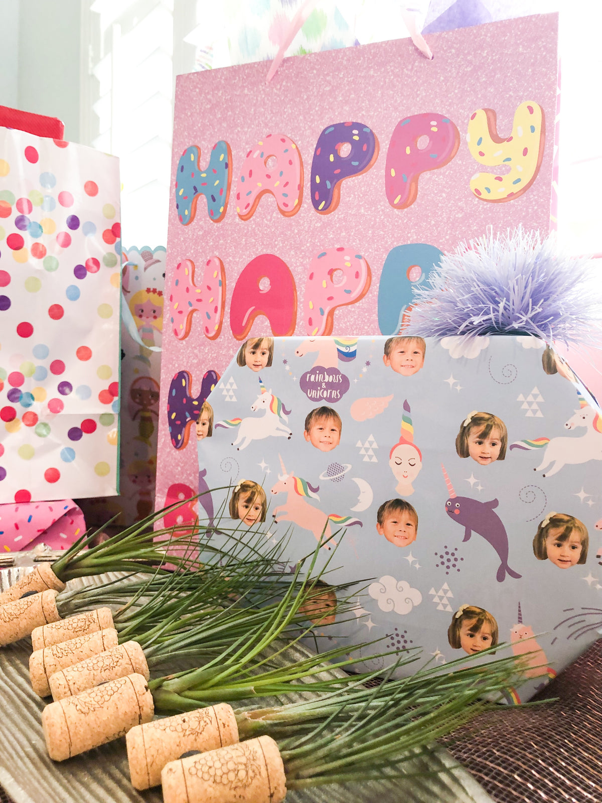 Rainbows And Unicorns Gift Wrap
