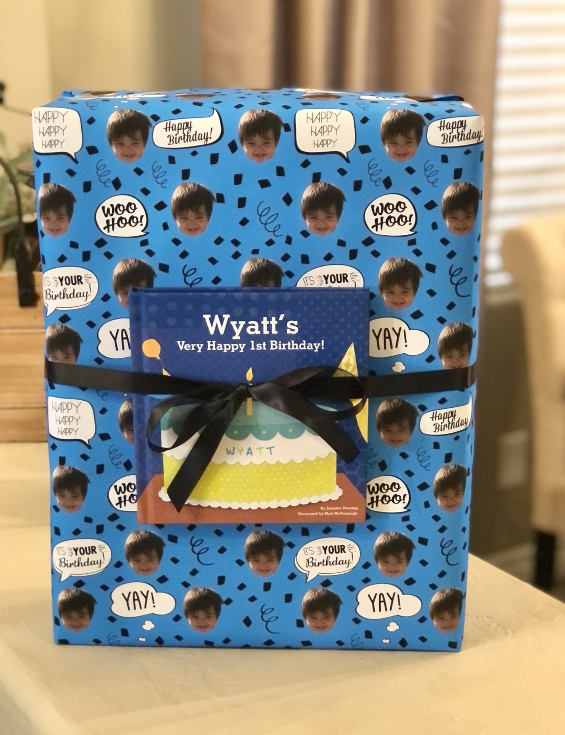 Blue Birthday Confetti Socks