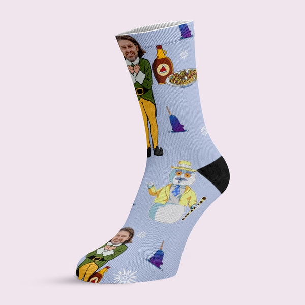 Friendly Elf Face Socks