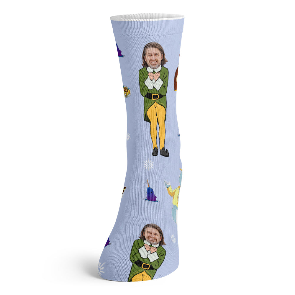 Friendly Elf Face Socks