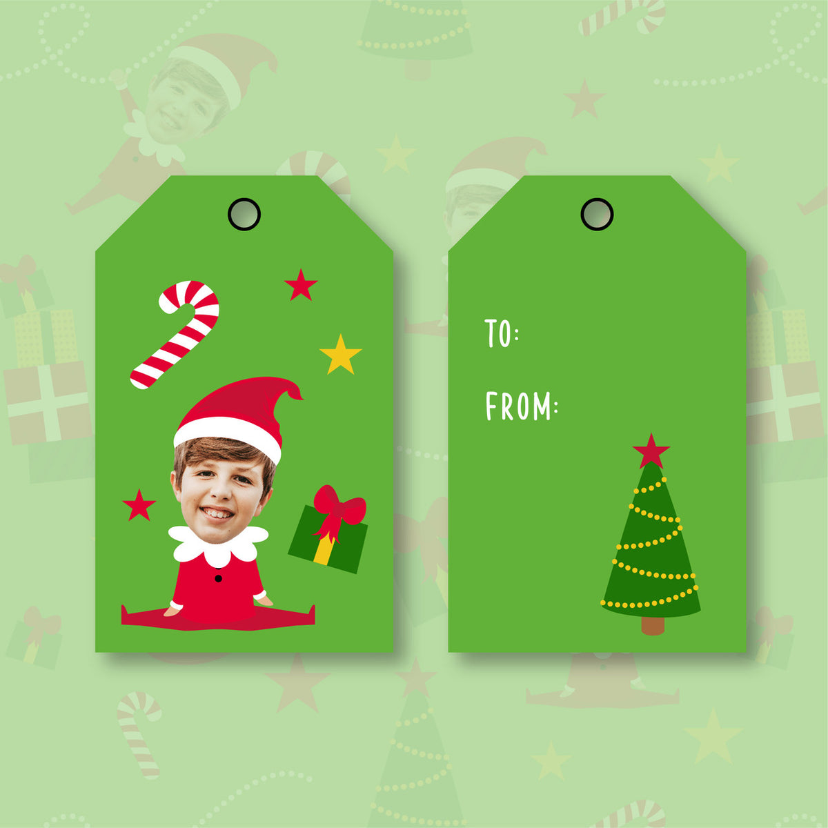 Santa's Little Helper Gift Tags