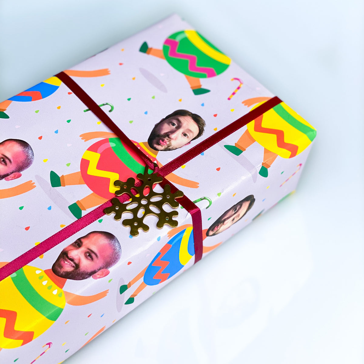 Selfie Ornaments™ Custom Gift Wrap