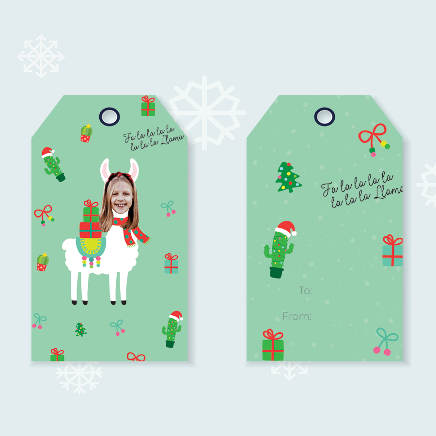 Fa La Llama Gift Tags