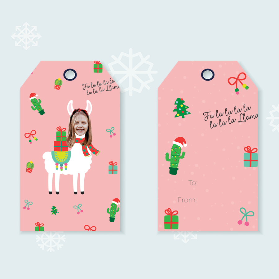 Fa La Llama Gift Tags