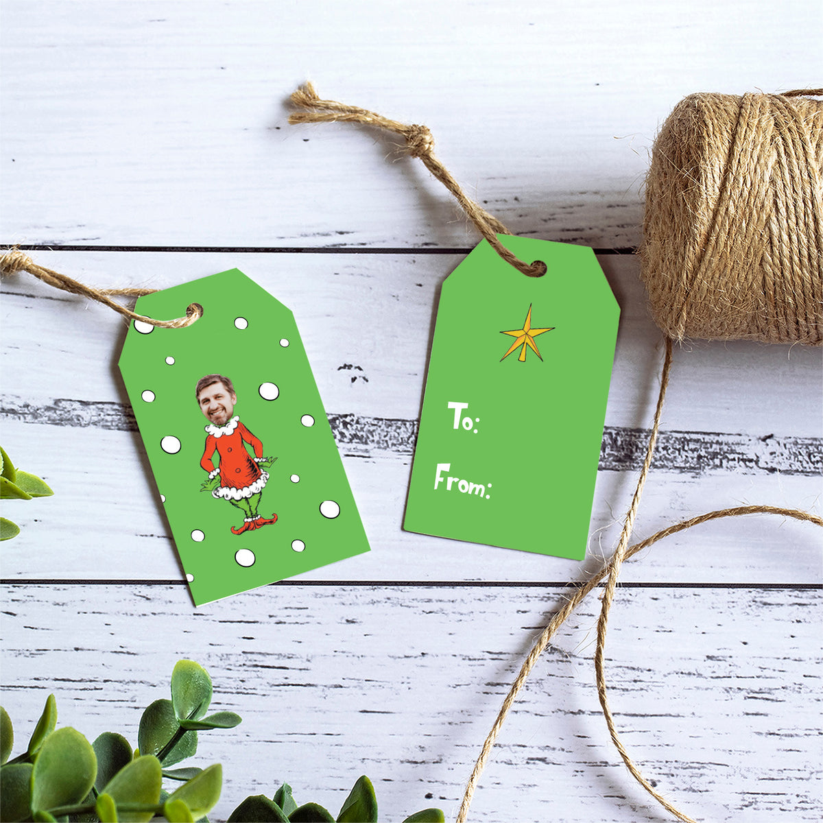 Who Stole the Grinch Gift Tags