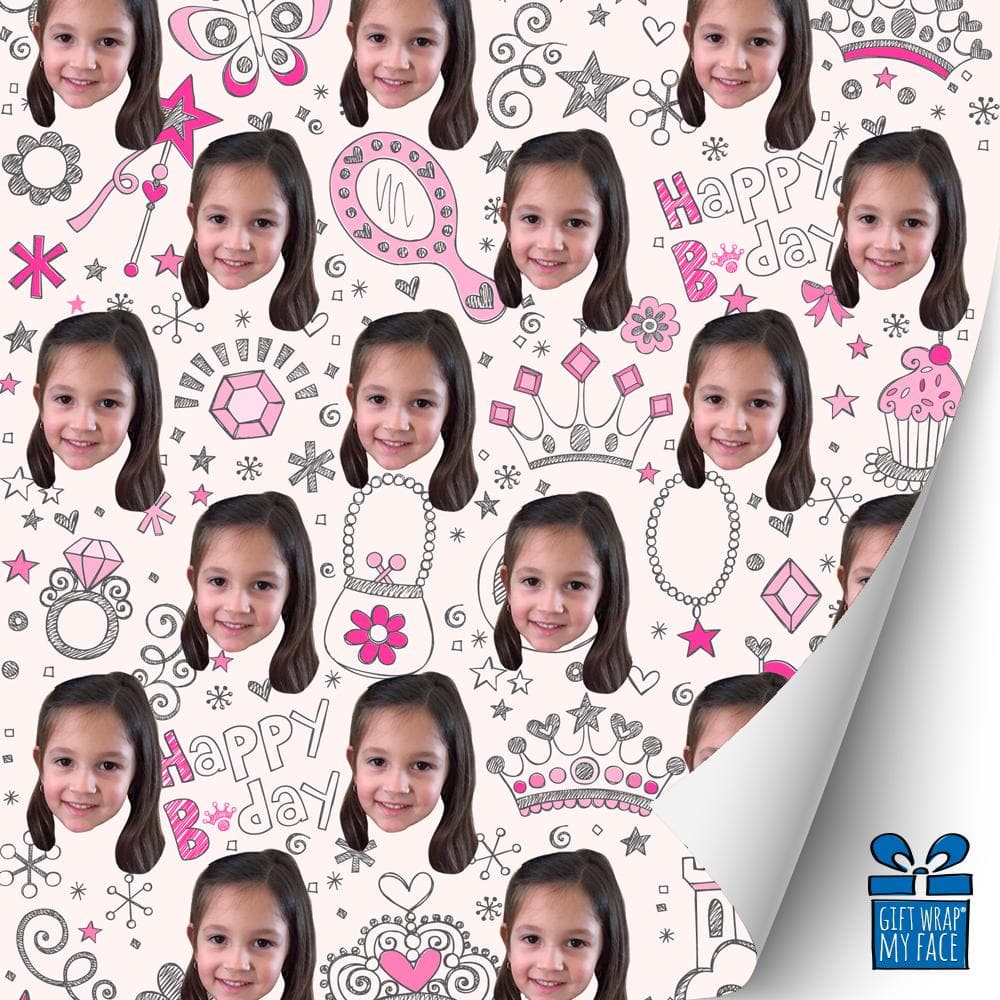 Castles And Tiaras Custom Gift Wrap (3998409654317)