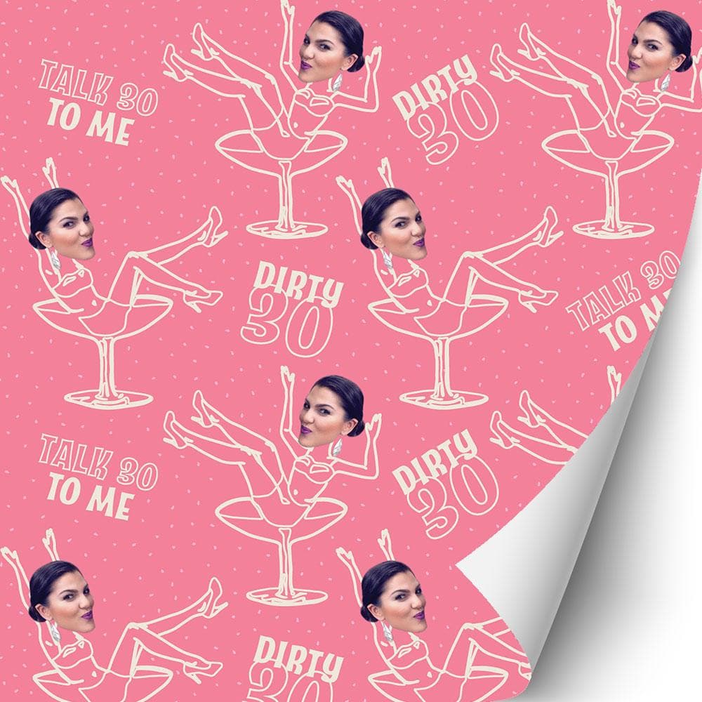 Talk Thirty to Me Gift Wrap