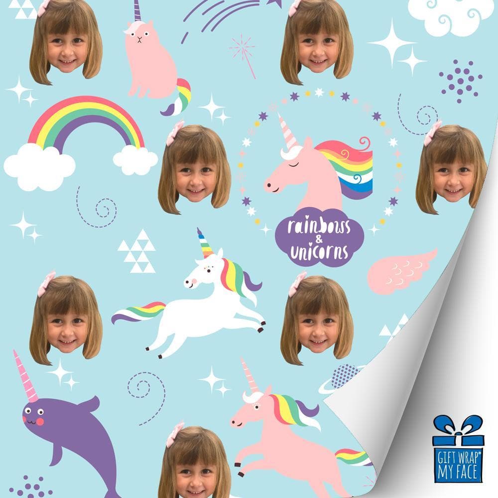 Rainbows And Unicorns Gift Wrap