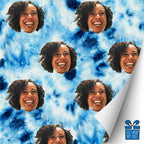 Blue Tie Dye Gift Wrap