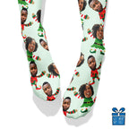 Elfie Selfie Boy & Girl Duo Face Socks