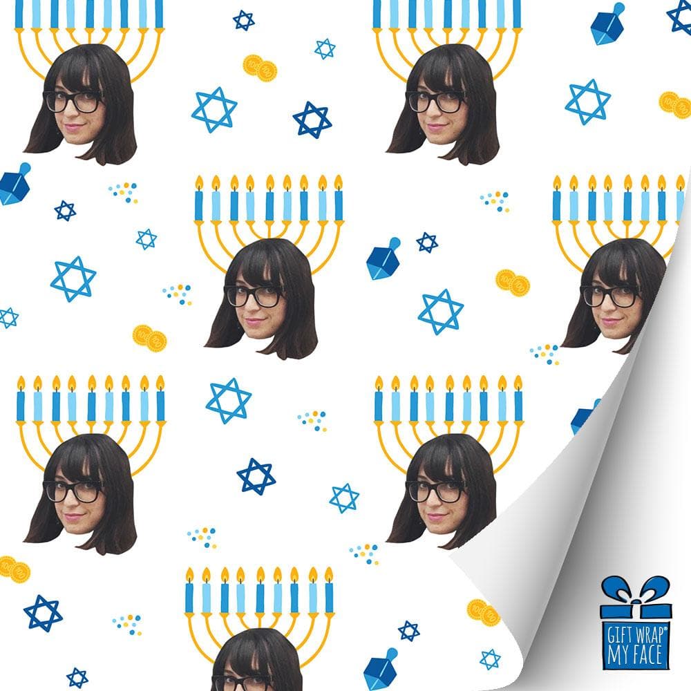 Menorah Head Gift Wrap