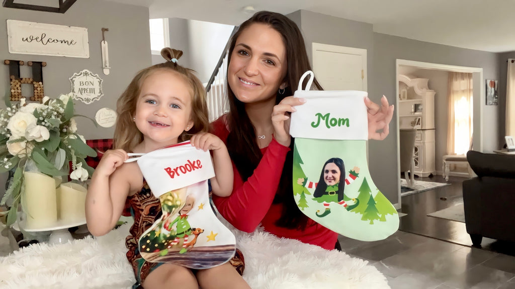 Elfie Selfie Dance™ AR Holiday Face Stocking