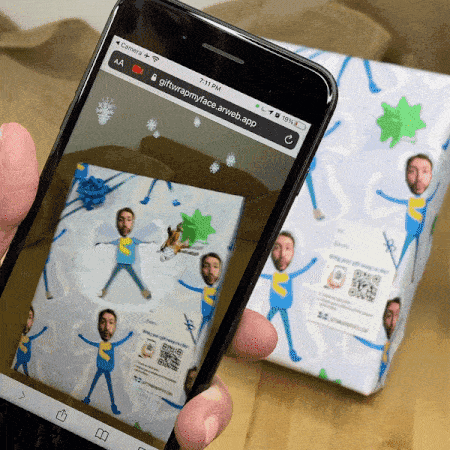 Snow Angel Smart Gift Wrap