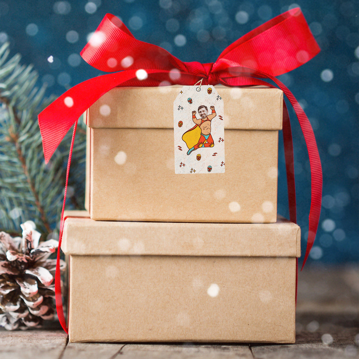 Luchador Gift Tags