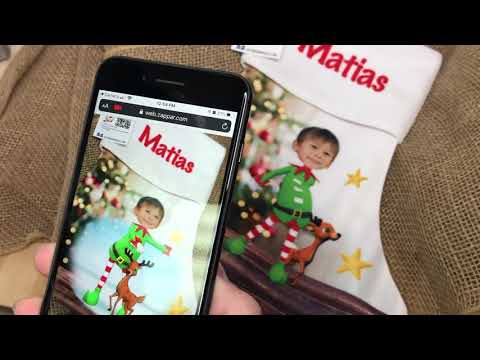 Elfie Selfie Dance™ AR Holiday Face Stocking